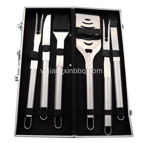 6 PCS Dụng cụ BBQ có vỏ nhôm